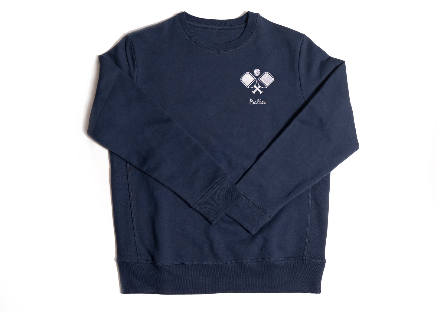 Pickle ball embroidered crewneck
