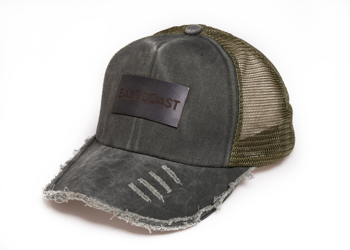 Distressed East Coast Leather Patch Hat