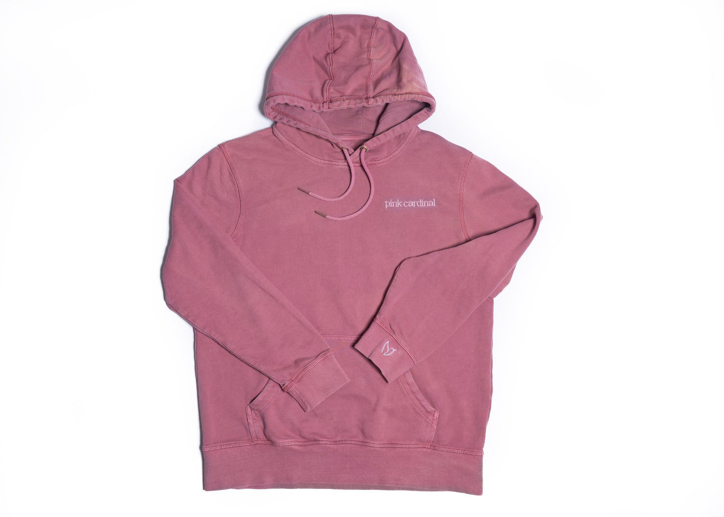 Pink Cardinal branded hoodie sweatshirt in Rose