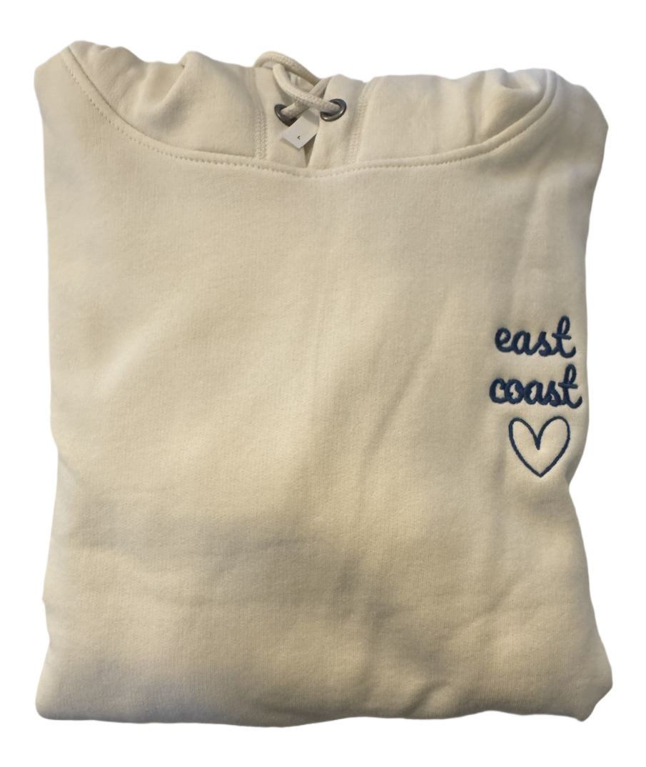 East Coast Love Embroidered Hoodie NEW!