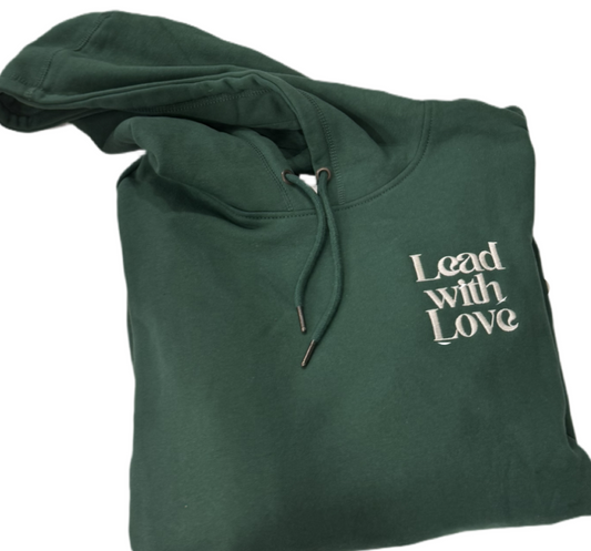 Lead with Love Embroidered Hoodie NEW!