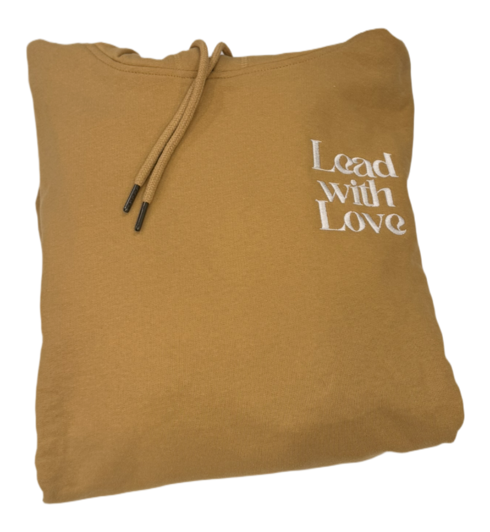 Lead with Love Embroidered Hoodie NEW!