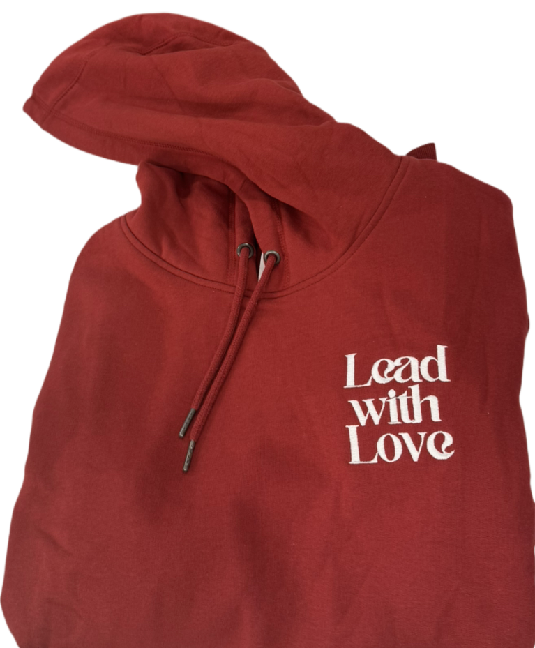 Lead with Love Embroidered Hoodie NEW!