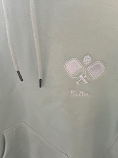 Pickle ball embroidered hoodie