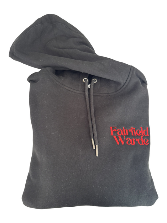 Fairfield Warde Embroidered Hoodie in Black
