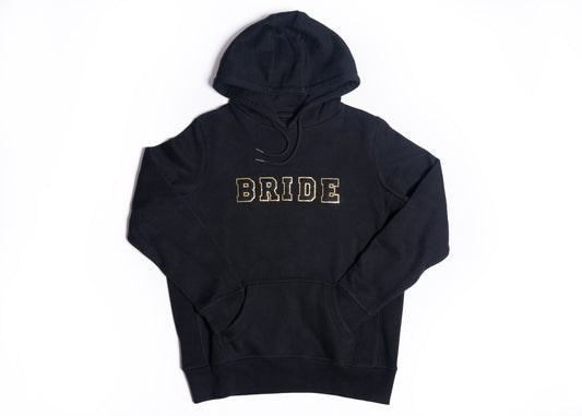 Bride Hoodie Sweatshirt in Black