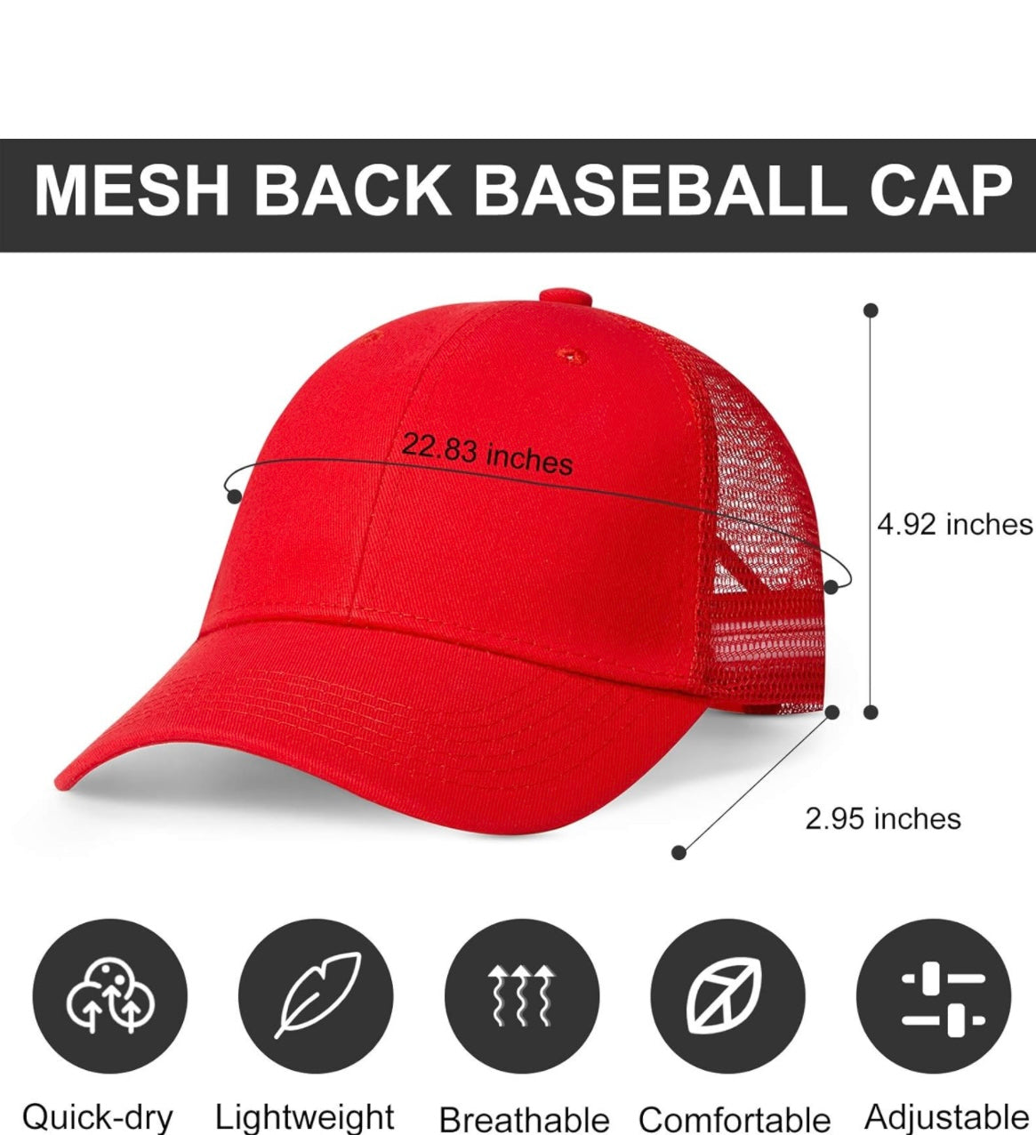 Classic baseball cap with custom word
