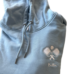 Pickle ball embroidered hoodie